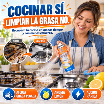 CocinaLibre™ | Espuma Antigrasa de Acción Rápida