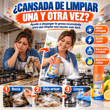 CocinaLibre™ | Espuma Antigrasa de Acción Rápida