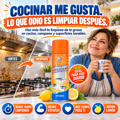 CocinaLibre™ | Espuma Antigrasa de Acción Rápida